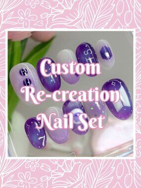 💅 Custom Re-Creation Press-On Nails (Made to Order)